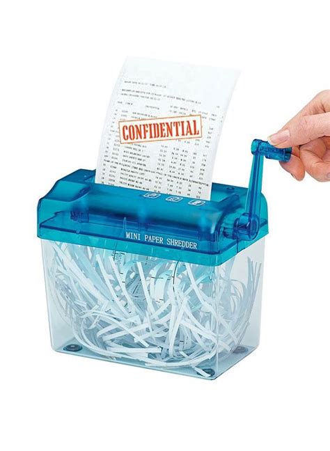 Mini Manual Paper Shredder