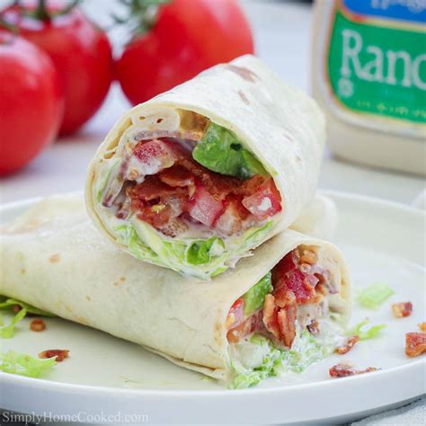 Easy BLT Wrap - Simply Home Cooked