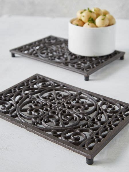 Rectangular Cast Iron Trivet #nordichouse #castiron #trivet #kitchenware | Diy kitchen ...