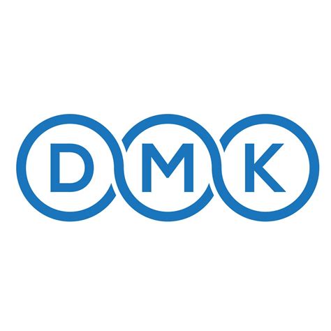 DMK letter logo design on black background.DMK creative initials letter logo concept.DMK vector ...