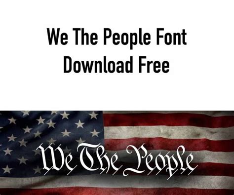 We The People Font | DOWNLOAD FREE | Alternative Font