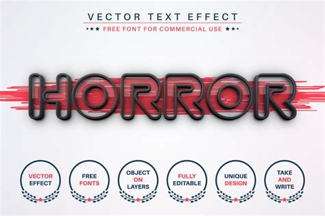 Horror - Editable Text Effect, Font Style (2605735)