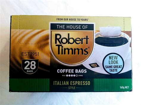 Robert Timms Italian Espresso Style Coffee Bags 28 Pack $4.82 (Min Order: 3) + Delivery ($0 with ...