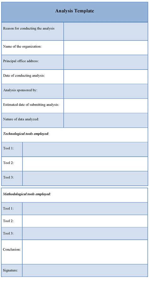 Data Analysis Document Template - Printable Word Searches