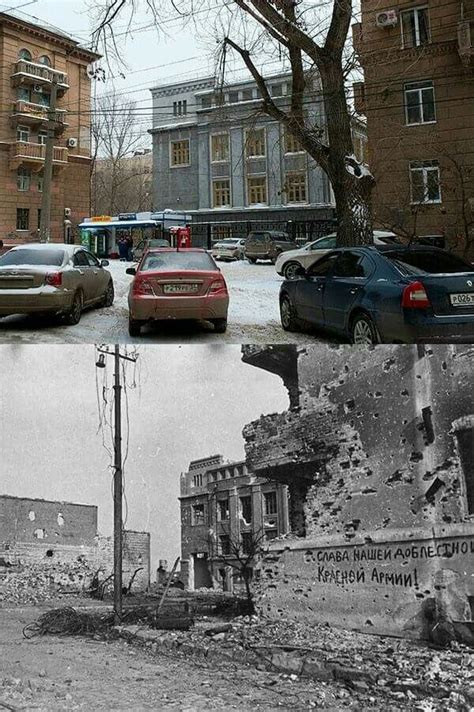 Then & Now Stalingrad 1942/43 | World war one, Battle of stalingrad, Photo