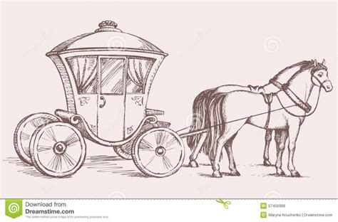 Horse And Carriage Drawing at GetDrawings | Free download