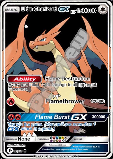 Ultra Charizard Gx Pokemon Card - Etsy