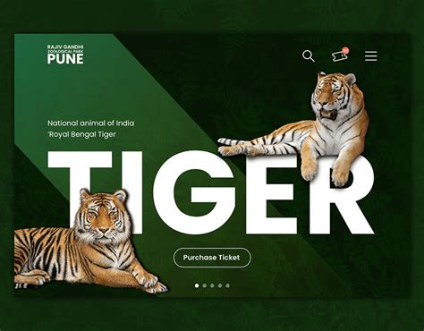 Rajiv Gandhi Zoological Park, Pune | Landing Page | Behance