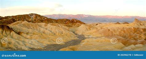 Zabriskie Point Panorama at Sunrise Stock Photo - Image of southwest, inhospitable: 20396278