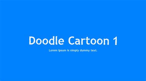 Doodle Cartoon 1 Font Family : Download Free for Desktop & Webfont