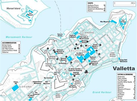 Valletta Sightseeing Map - Ontheworldmap.com