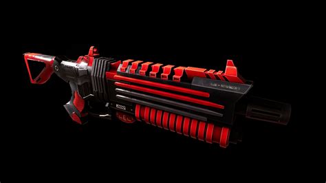 Sci-Fi Futuristic Laser Rifle in Weapons - UE Marketplace