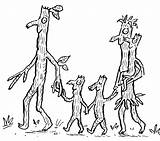Stick Children Dancing Coloring Page  Free Printable Pages sketch template