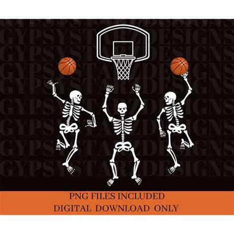 Basketball Skeleton PNG File, Basketball PNG, Instant Downlo - Inspire Uplift