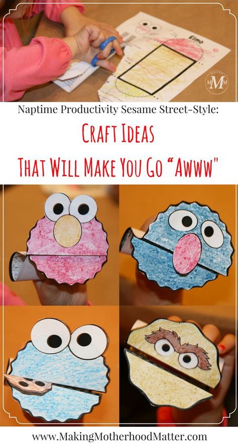 Sesame Street Puppet Craft That Will Make You Go “Awww" | Sesame street crafts, Sesame street ...