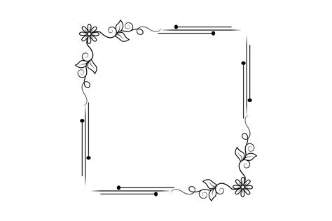 flower frame vector, floral hand drawing frame, free vector 8302026 ...