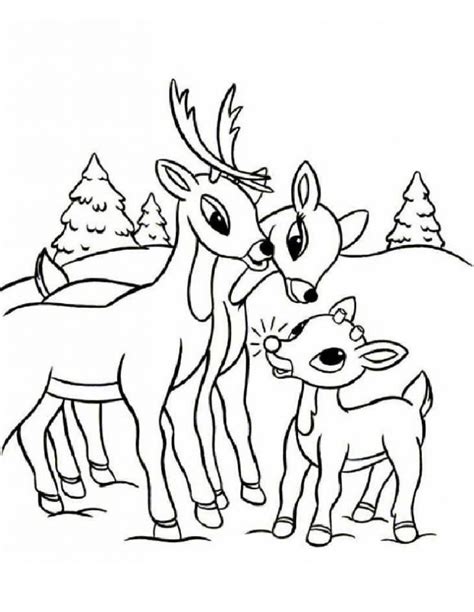 Free Printable Reindeer Coloring Pages For Kids