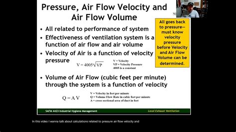 Air Velocity and Flow Rate Calculations - YouTube