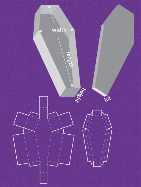 Coffin Drawing Template at PaintingValley.com | Explore collection of ...