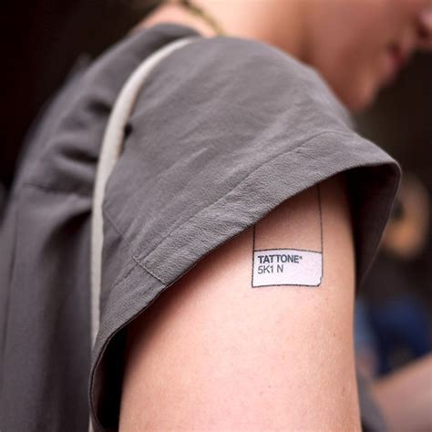 If It's Hip, It's Here (Archives): A Temporary Tattoo Inspired by Pantone Chips!