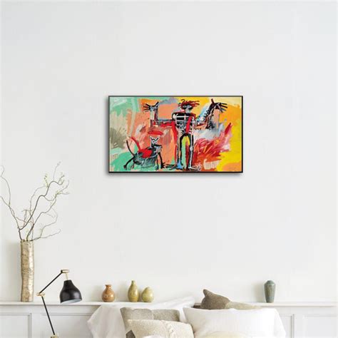 Boy and Dog in a Johnnypump, 1982 (11"W x 6"H) - Jean-Michel Basquiat ...