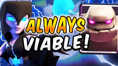 UNSTOPPABLE! BEST GOLEM LIGHTNING DECK IN CLASH ROYALE! - YouTube