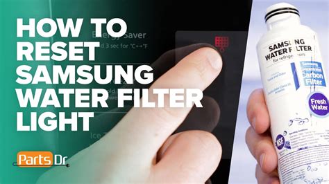 How to reset Samsung refrigerator water filter notification - YouTube