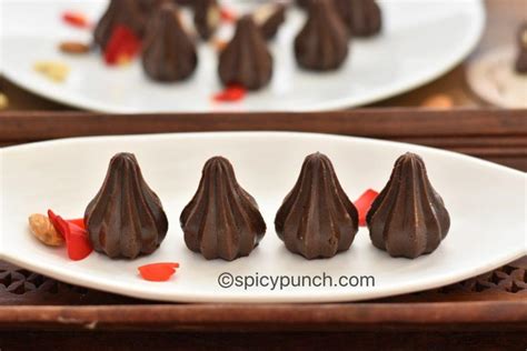 chocolate modak recipe | how to make chocolate modak recipe