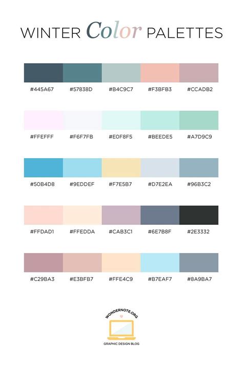 Winter Color Inspiration Palette - #color #Inspiration #palette #winter - # ...