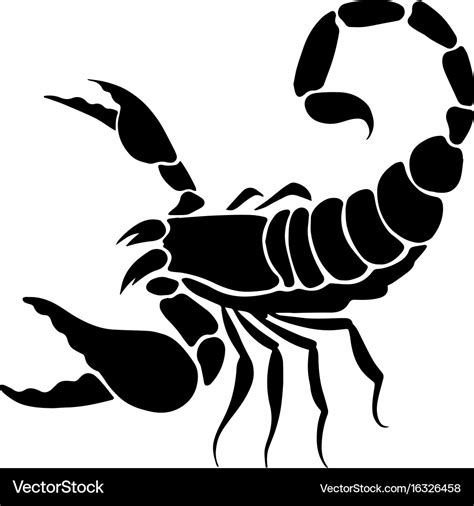 Graphic scorpion Royalty Free Vector Image - VectorStock