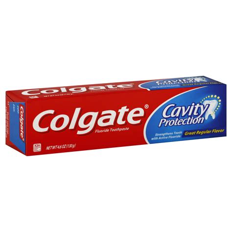 Colgate Toothpaste, Fluoride, Great Regular Flavor 4.6 OZ