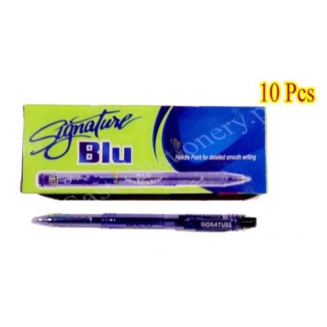 Signature BLU Ball Point – Pack of 10 Pen – Pencil Mall