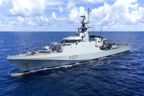 Royal Navy patrol ship rescues five crew from sinking tug in Caribbean ...