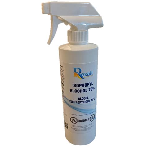 Rexall Alcohol Isopropyl Rubbing Alcohol Spray Bottle, 70% Alcohol ...