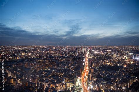 Cityscape and night sky Stock Photo | Adobe Stock