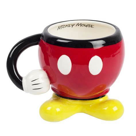 Disney Mickey Mouse Red Molded Mug with Arm - Walmart.com - Walmart.com