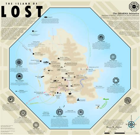 We Love Datavis - Full Map Of LOST Island