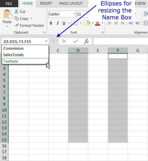 The Name Box and Its Many Uses in Excel