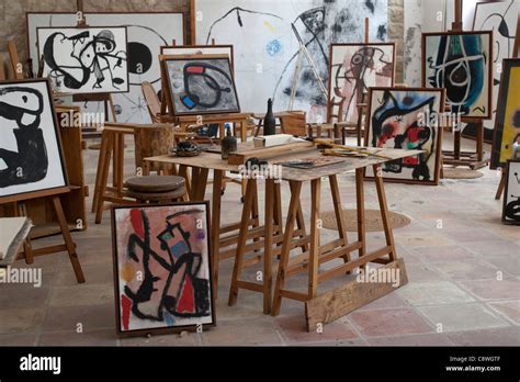 Miro Foundation museum interior atelier artist studio paint Mallorca ...