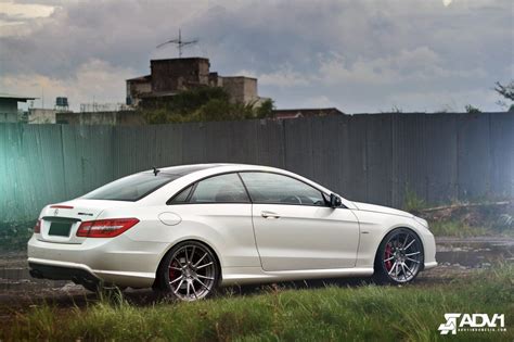 White Mercedes E-Class Coupe With Black Custom Grille | Mercedes e ...