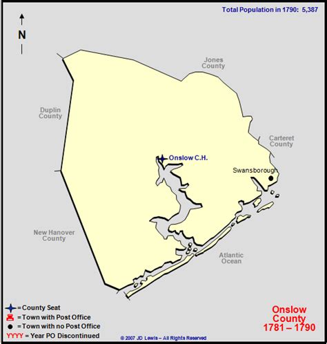 Onslow County, NC - 1781 to 1790