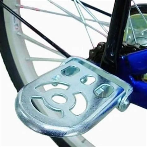 1 Pair Bike Metal Rear Pedals Folding Footrests Cycling Foot Pegs ...