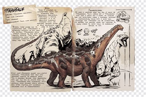 Titanosaurus ARK: Redwood Biome Brontosaurus Dinosaur, creatures, tyrannosaurus, video Game png ...