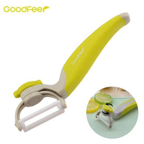 Goodfeer Ceramic Blade Rotary Peeler Multifunction Vegetable Fruit Peeler Cutter Carrot Potato ...