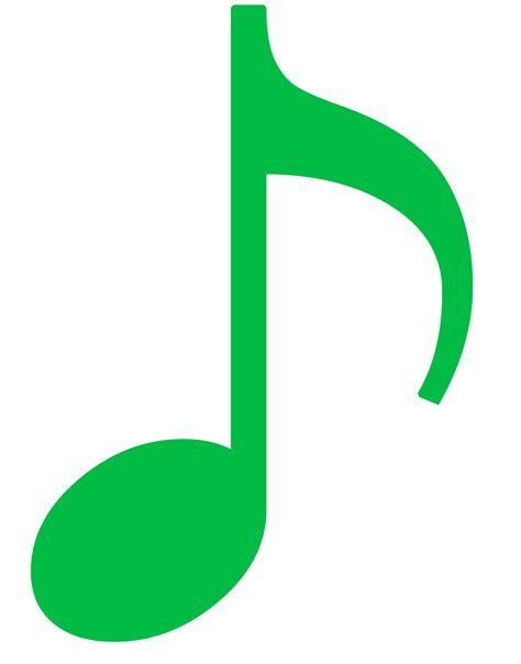 Green Music Note Png - ClipArt Best