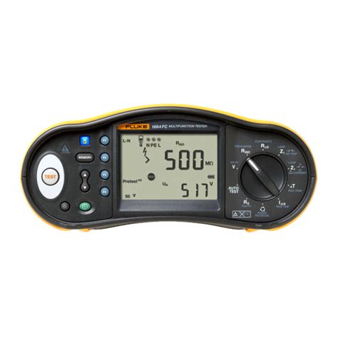 FLUKE 1664 FC Multifunction Installation Tester | MFT