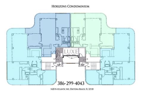 Horizons Condo Floor Plans | Daytona Beach Oceanfront Condos For Sale | Daytona beach ...