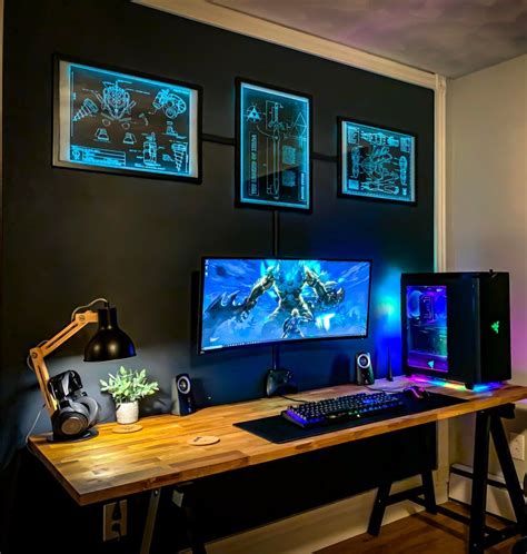 Computer Desk Setup, Gaming Room Setup, Computer Room, Pc Setup, Gaming Rooms, Gaming Chair ...