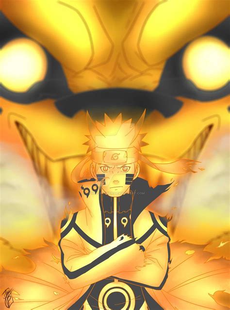 Kurama Mode by Pyro-Archer | Naruto shuppuden, Naruto uzumaki art, Naruto sasuke sakura