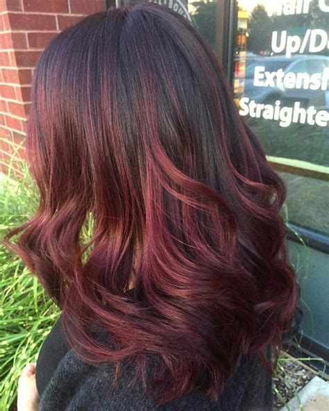 Cranberry Hair Color With Highlights - Colorxml